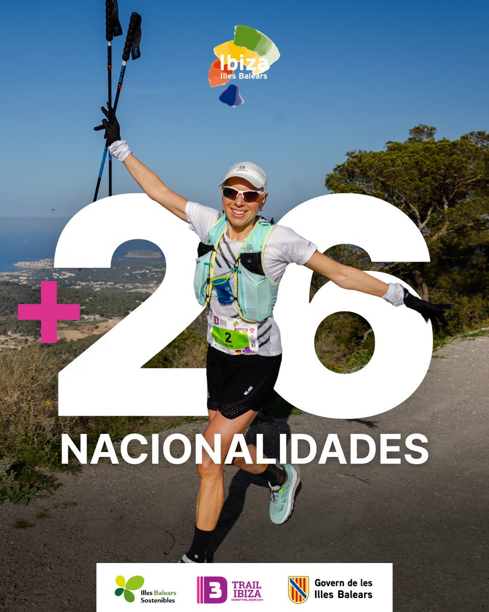 🌍 Más de 25 nacionalidades unidas por una misma pasión: correr en Ibiza y compartir valores de respeto y convivencia. 

Así es 3 Días Trail Ibiza.

#3diastrailibiza #Ibiza #IbizaTravel #illessostenibles
