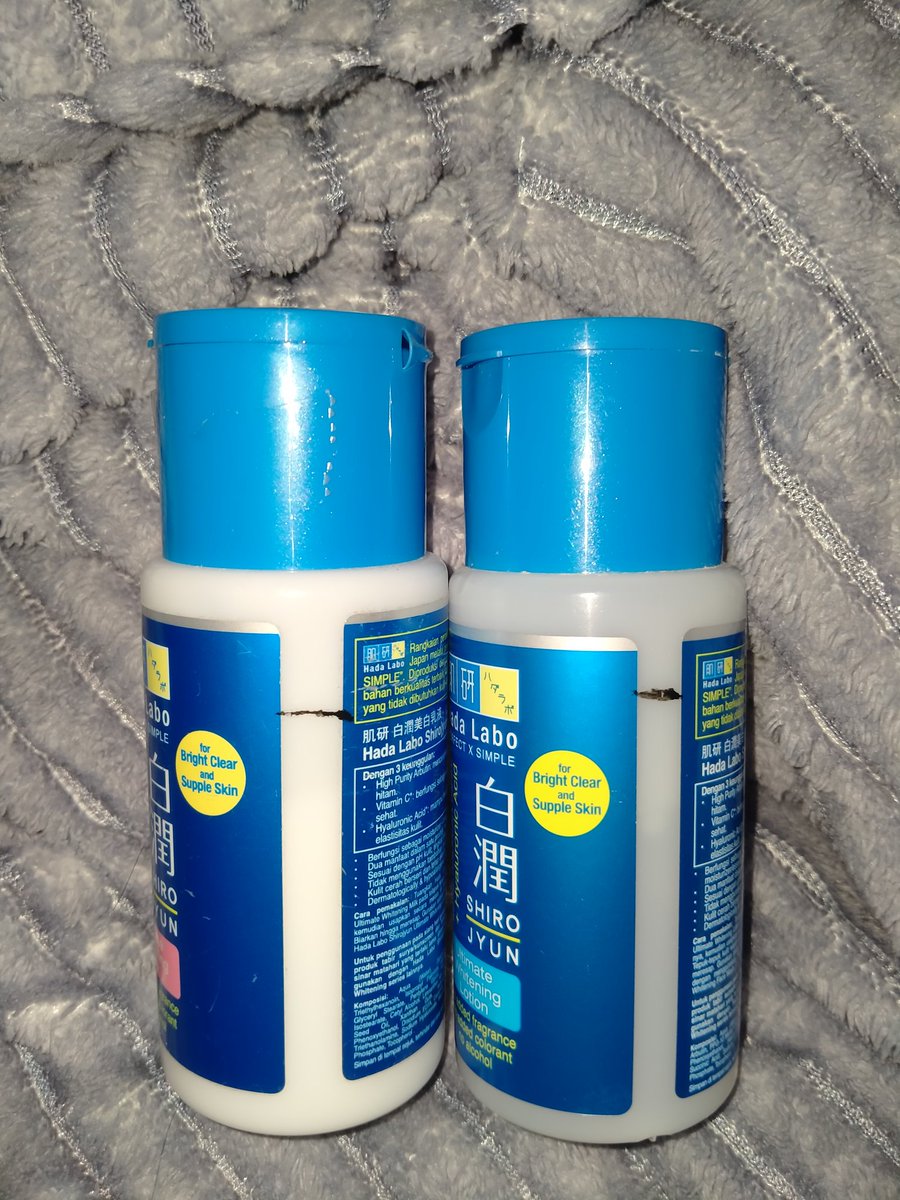 alsa_bie's tweet image. WTS Hadalabo Shirojyun (preloved)

alasan jual : ganti skincare
hadalabo milk strip pink 40k
hadalabo lotion strip biru 38k

keduanya baru dipake sekitar 10%

link shopee : s.shopee.co.id/2g1PssTIkU