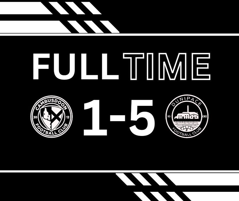 A tough day at the office in yesterday’s game against Dunipace as we fell to a 5-1 defeat. 

Erin Bingham-Rooney was awarded player of the match. Erin was solid throughout the 90 minutes and performed well on a difficult day. She is sponsored by Complete Coaching - Chloe.