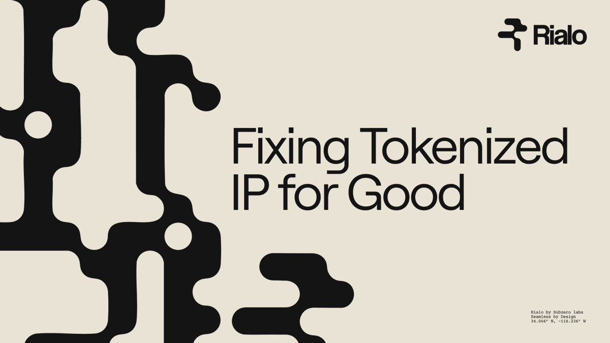 Tokenized IP rights were meant to fix royalties for musicians.

Reality? They are held back by:
- Opaque reporting: artists wait months for payouts
- Fragmented middleware: adds more complexity
- Endless intermediaries: each eats into payouts

Rialo fixes this. Here’s how 👇