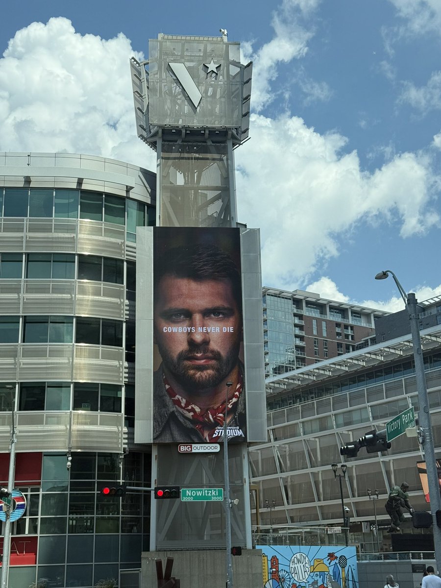 NBACentral (@thedunkcentral) on Twitter photo Luka Dončić takes over Dallas with a giant “Cowboys Never Die” billboard 👀 right on Nowitzki Way by the American Airlines Center
(Via <a href="/IsaacLHarris/">Isaac Harris</a> ) Luka Dončić takes over Dallas with a giant “Cowboys Never Die” billboard 👀 right on Nowitzki Way by the American Airlines Center
(Via <a href="/IsaacLHarris/">Isaac Harris</a> )