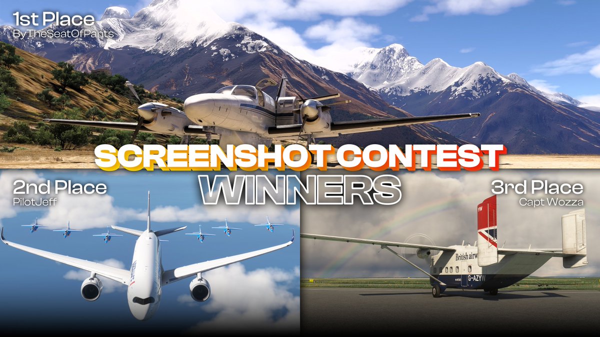 iniBuilds Screenshot Contest Winners! 📸 ✈️
🎉Congratulations to the following members :
🥇 ByTheSeatOfPants
🥈 PilotJeff
🥉 Capt Wozza

You will be contacted by a member of the iniBuilds team about your prizes.

Thank you all for participating and submitting your screenshots!😁