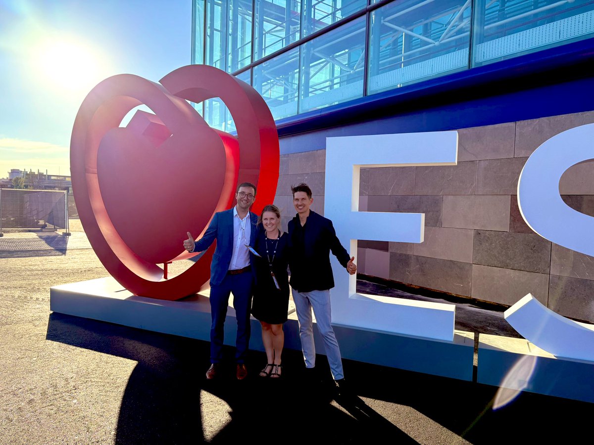 Closing day of #ESCCongress in Madrid 🇪🇸 — inspiring science &amp; great moments with friends and colleagues worldwide. Honored to represent <a href="/UHZ_UNIFreiburg/">UHZ Freiburg - Bad Krozingen</a> and advance neutrophil research in cardiovascular disease. 🔬❤️ with <a href="/DavidHesselbar3/">David Hesselbarth</a> <a href="/antithrombotic/">Christoph B Olivier</a>