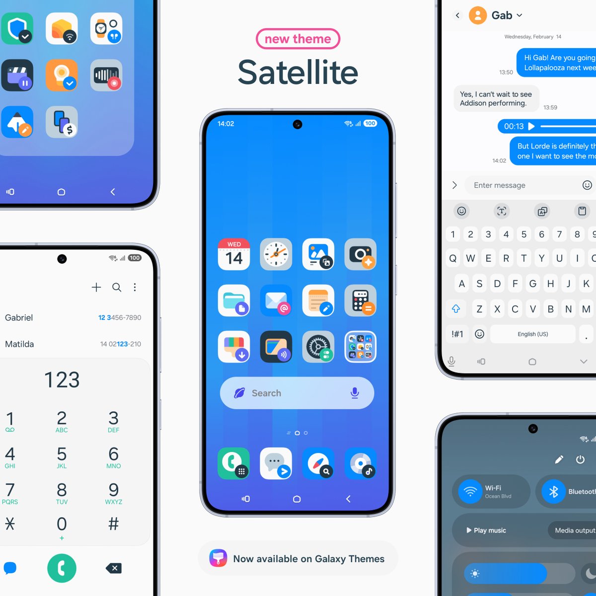 My new theme Satellite is now available for download in light and dark versions on Galaxy Themes ✨

Download it here ➡️ apps.samsung.com/theme/ProductD…

Don't forget to rate &amp; comment on Galaxy Themes and follow me on social media ✨ linktr.ee/flthemes