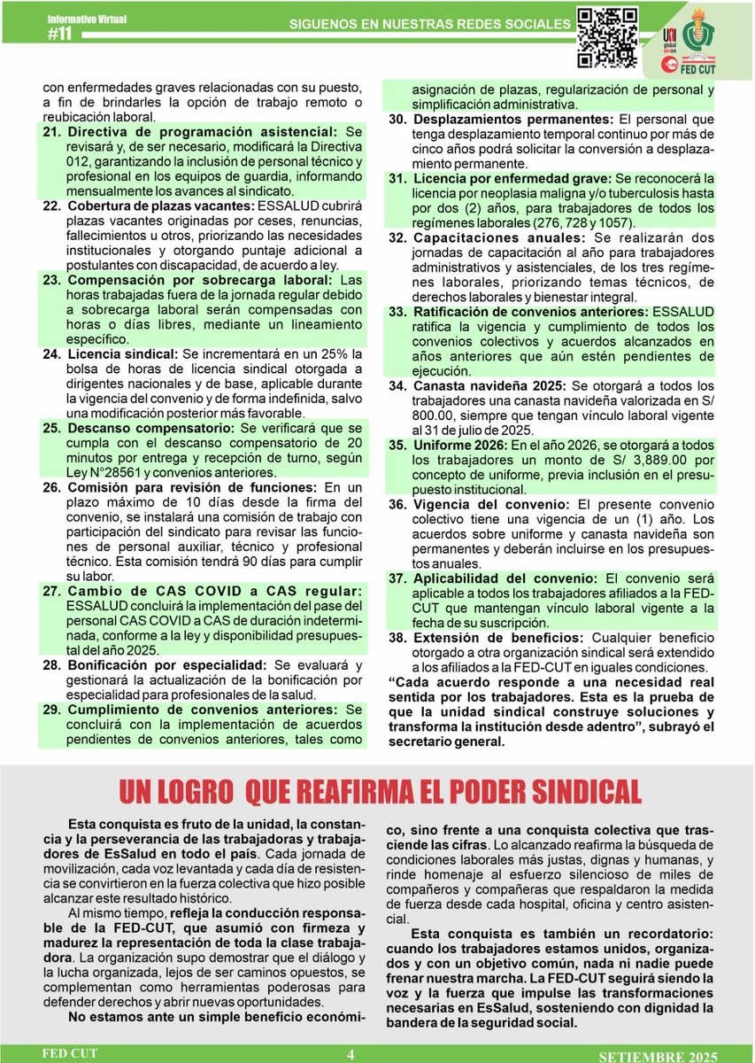 Wilfredo Ponce (@willy_poncec) on Twitter photo #La comisión negociadora pliego de reclamos 2025 <a href="/FedCut/">Federación CUT</a> logró suscribir convenio colectivo con la Alta Dirección de <a href="/EsSaludPeru/">EsSalud Perú</a>; nuestro reconocimiento a todas nuestras bases por la confianza y la delegación de facultades permitió acuerdos económicos y laborales #La comisión negociadora pliego de reclamos 2025 <a href="/FedCut/">Federación CUT</a> logró suscribir convenio colectivo con la Alta Dirección de <a href="/EsSaludPeru/">EsSalud Perú</a>; nuestro reconocimiento a todas nuestras bases por la confianza y la delegación de facultades permitió acuerdos económicos y laborales