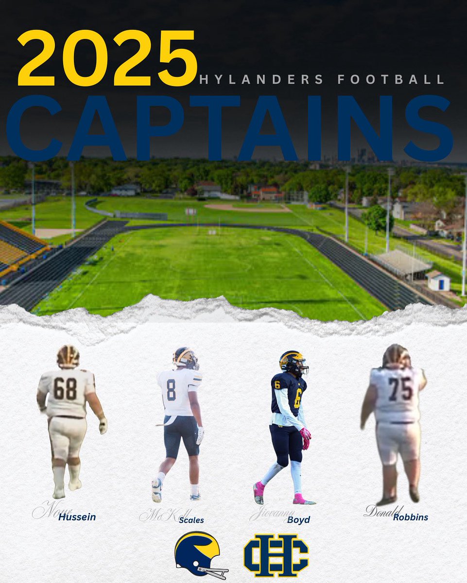 We present you the 2025 Hylanders Football Captains! #hylanderpride