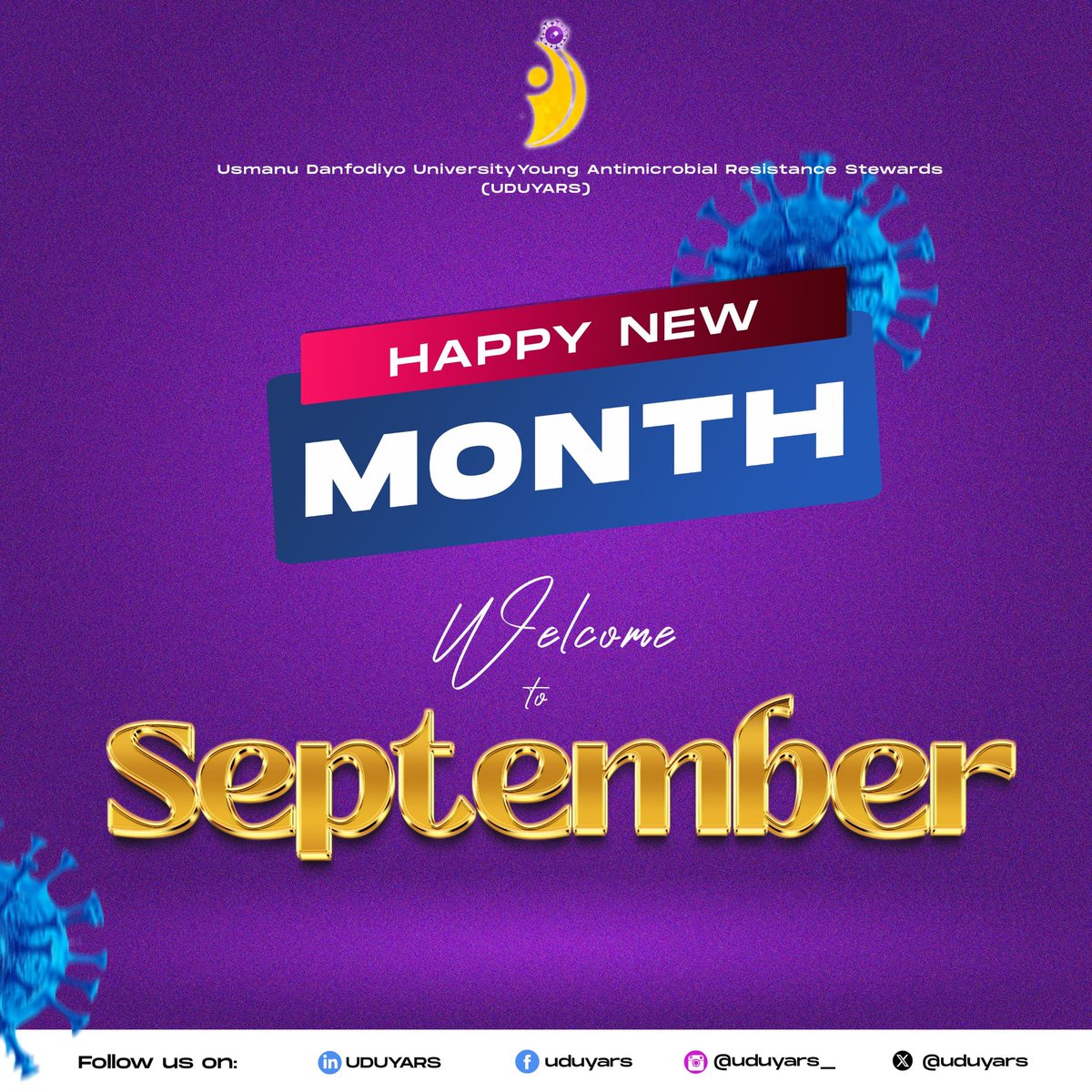 Happy New Month, Stewards

As we enter this new month, we would like to extend our warmest wishes to all members, volunteers, and partners of UDUYARS.

May this month bring renewed commitment, and meaningful progress in our shared mission to combat antimicrobial resistance.

#AMR