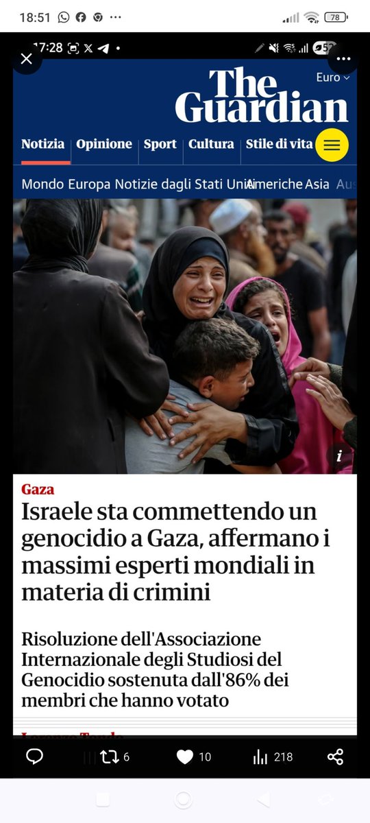 Oltre ad apparire disumani e insensibili, coloro che negano il genocidio diventano non credibili e ridicoli di fronte a tante prove e a tante testimonianze che a #Gaza #Israele si sta macchiando di #genocidio. 
Ed è una macchia che non si laverà mai più.