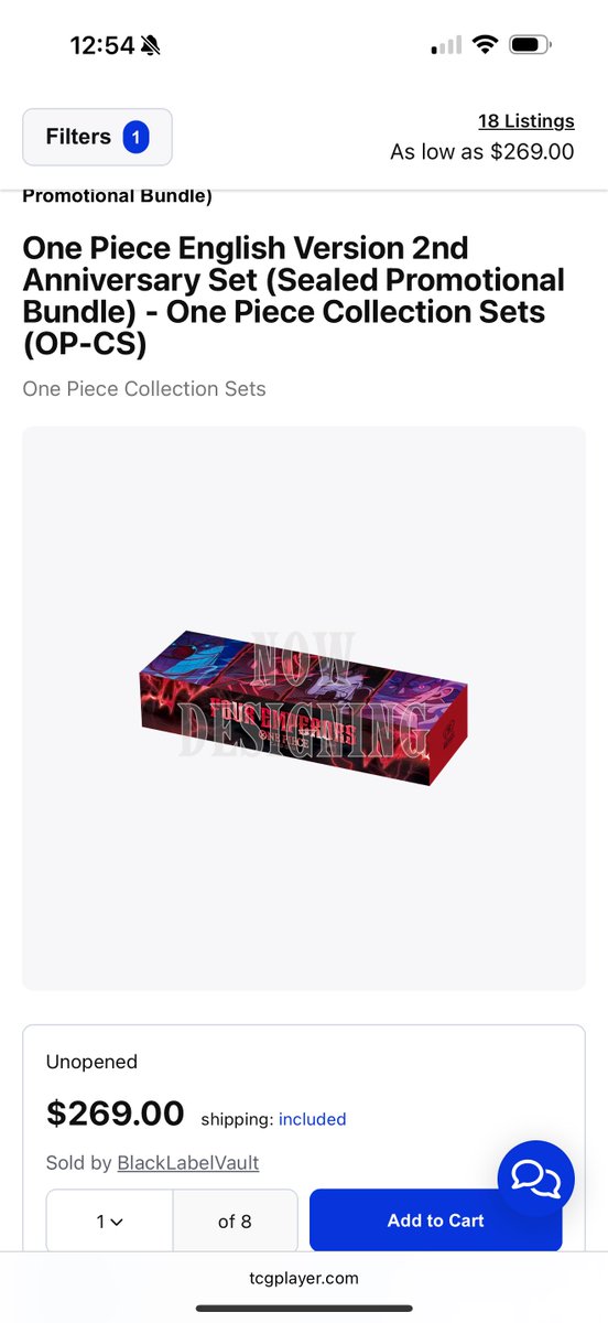 One Piece English Version 2nd Anniversary Set - $240 shipped