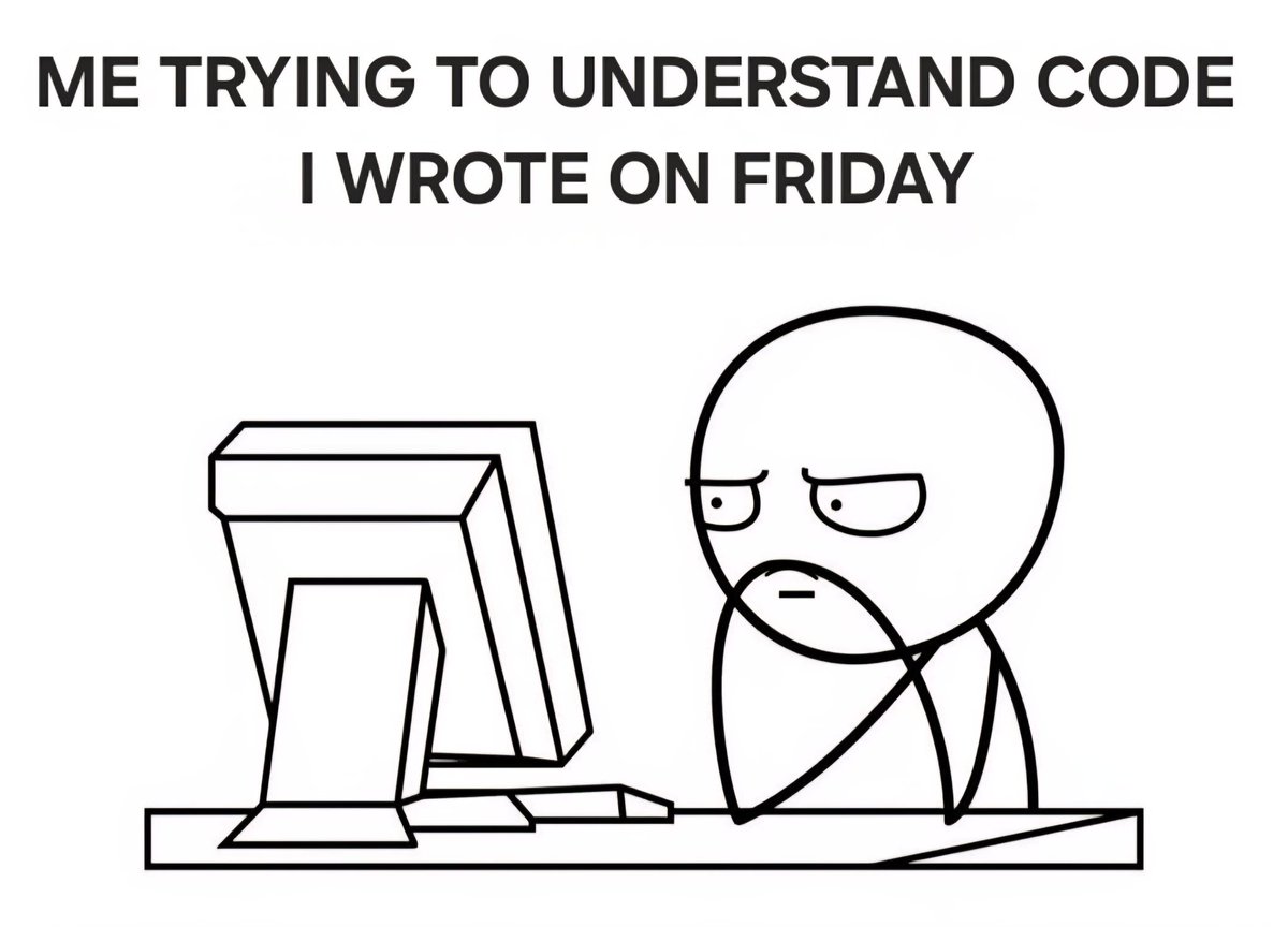 _devJNS's tweet image. coding on Mondays be like: