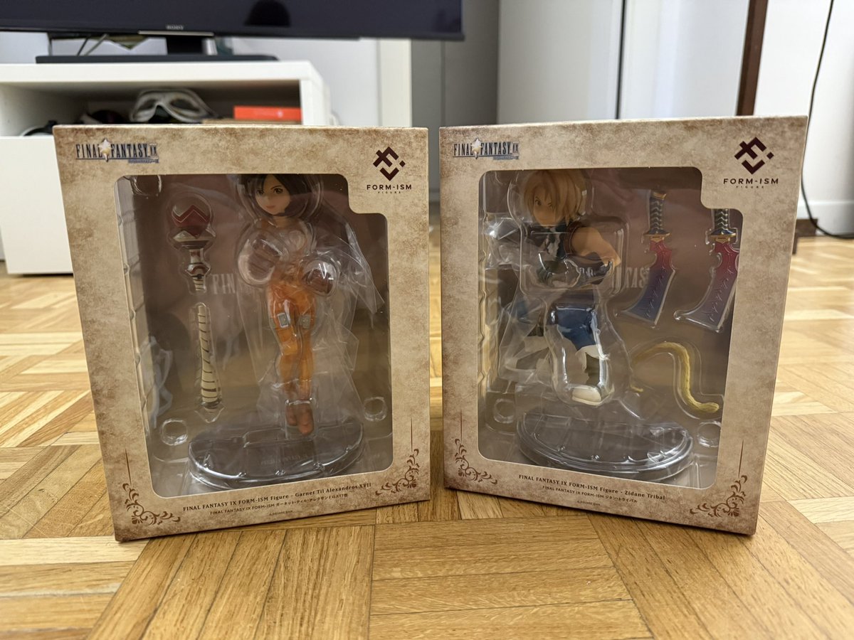 tuoneudaina's tweet image. Recién llegadas de Japón las figuras Form-Ism de Zidane/Yitán y Garnet ❤️ #FinalFantasyIX #finalfantasy9