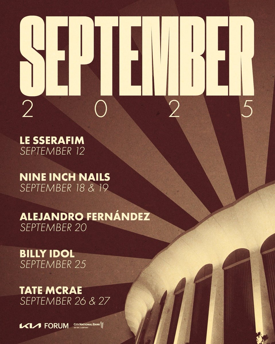 September at the Kia Forum 🌟