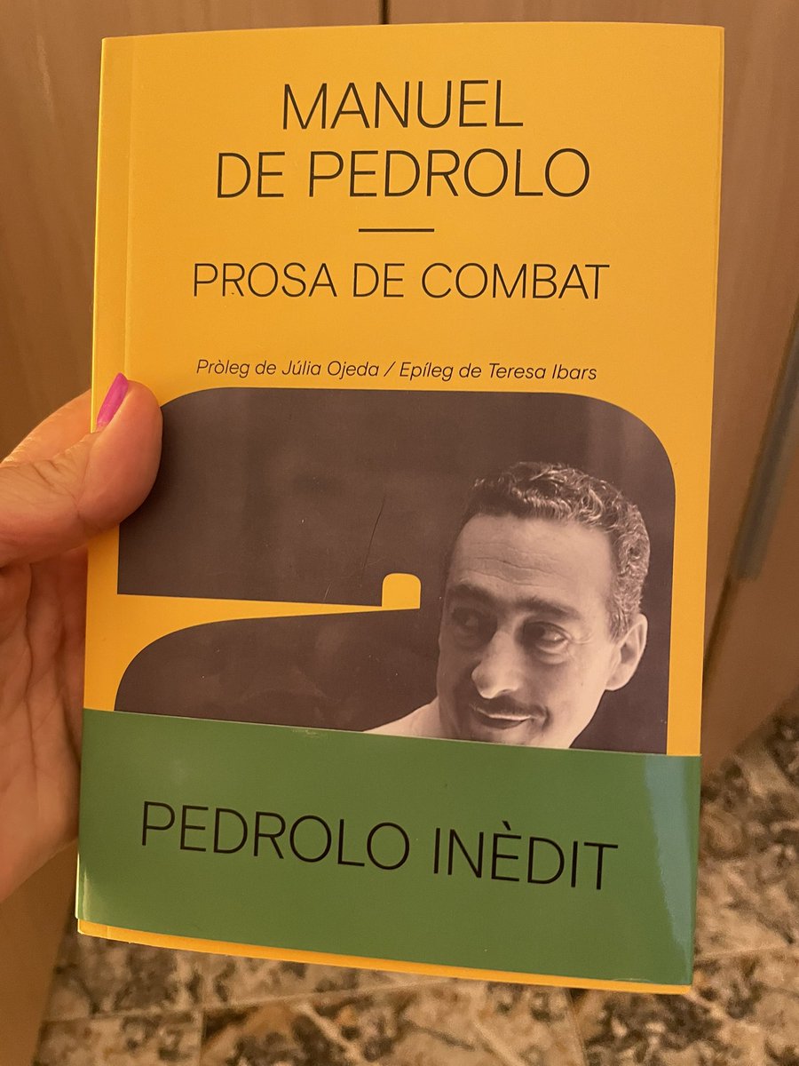 Ja el tinc a les mans. Un assaig polític de 1966, inèdit, q no va passar mai la censura.  Ara el publica <a href="/Comanegra/">Editorial Comanegra</a> i la notícia em sembla extraordinària. Encara tenim Pedrolos inèdits!!!! Suposo q cap de vosaltres no se’l perdrà. Seria imperdonable. <a href="/mdepedrolo/">Manuel de Pedrolo</a> <a href="/AnyPedrolo_2018/">AnyPedrolo_2018</a>