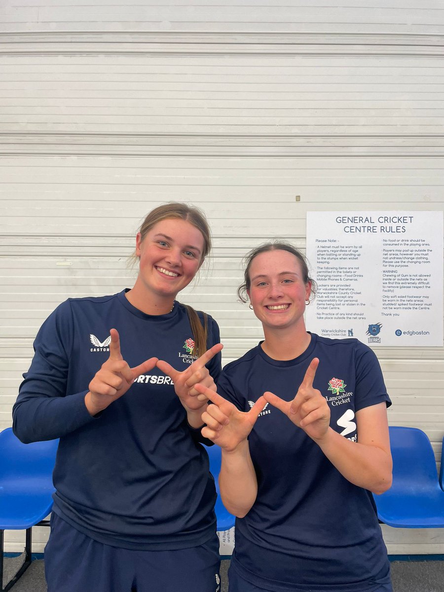 Lancashire Cricket Women (@lancscricketwmn) on Twitter photo Congratulations to our U18s on their semi-final victory after an indoor bowl-out against Warwickshire.
After Emilia Lamb and Amelia Sammons struck we will now face Kent in the Girls U18s County Cup final at Grantham on Sunday! ๐
lancashirewomen.play-cricket.com/website/resultโฆ
๐น #RedRoseTogether Congratulations to our U18s on their semi-final victory after an indoor bowl-out against Warwickshire.
After Emilia Lamb and Amelia Sammons struck we will now face Kent in the Girls U18s County Cup final at Grantham on Sunday! ๐
lancashirewomen.play-cricket.com/website/resultโฆ
๐น #RedRoseTogether