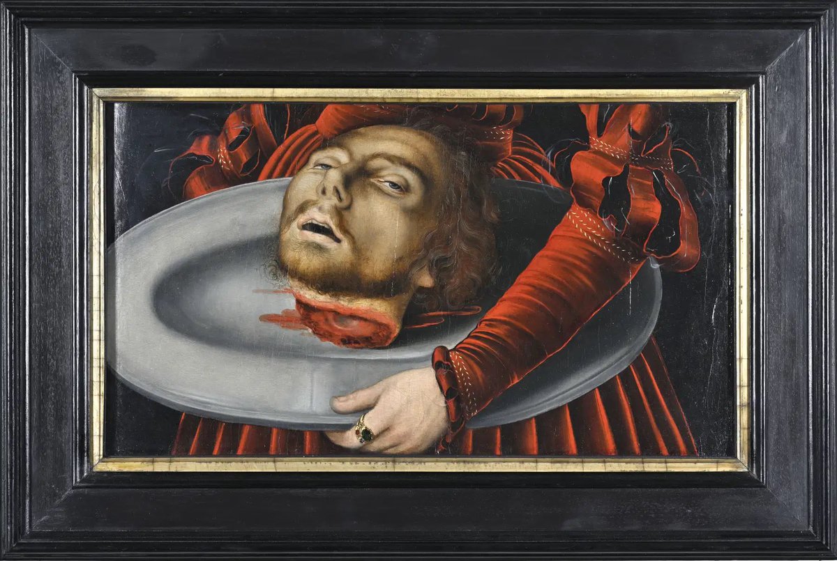 Grâce a un achat récent <a href="/Artcurial/">ARTCURIAL</a> le château musée de Gotha (<a href="/Friedenstein/">Schloss Friedenstein</a>) vient de réunir les 2 fragments d'une Herodiade attribuée à Lucas Cranach qu'il avait vendu, du fait de son mauvais état, dans les années 30. La partie basse avait été restituée par un galieriste