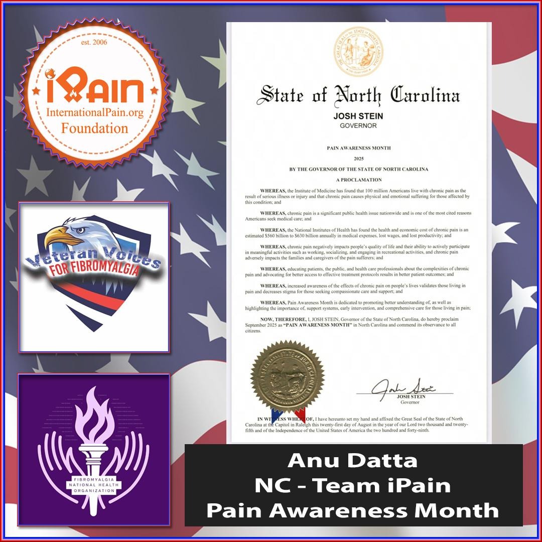 International Pain Foundation® (@ipainofficial) on Twitter photo It's Pain Awareness Month 2025, and the <a href="/iPainOfficial/">International Pain Foundation®</a>, #VeteransVoicesForFibromyalgia, and <a href="/teamfibro/">Fibromyalgia National Health Organization</a> have teamed up to raise awareness across the United States and worldwide. Proclamations from State Governors are arriving, and we are off to a great start, sharing our first It's Pain Awareness Month 2025, and the <a href="/iPainOfficial/">International Pain Foundation®</a>, #VeteransVoicesForFibromyalgia, and <a href="/teamfibro/">Fibromyalgia National Health Organization</a> have teamed up to raise awareness across the United States and worldwide. Proclamations from State Governors are arriving, and we are off to a great start, sharing our first