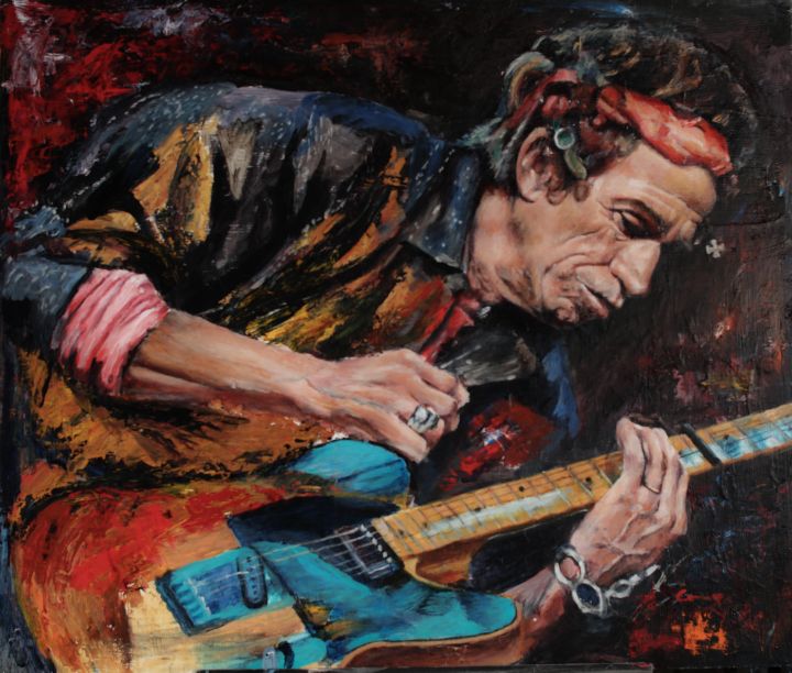 markcourage's tweet image. Art of the Day! "Keith Richards". Buy at: ArtPal.com/mccourage1?i=2…