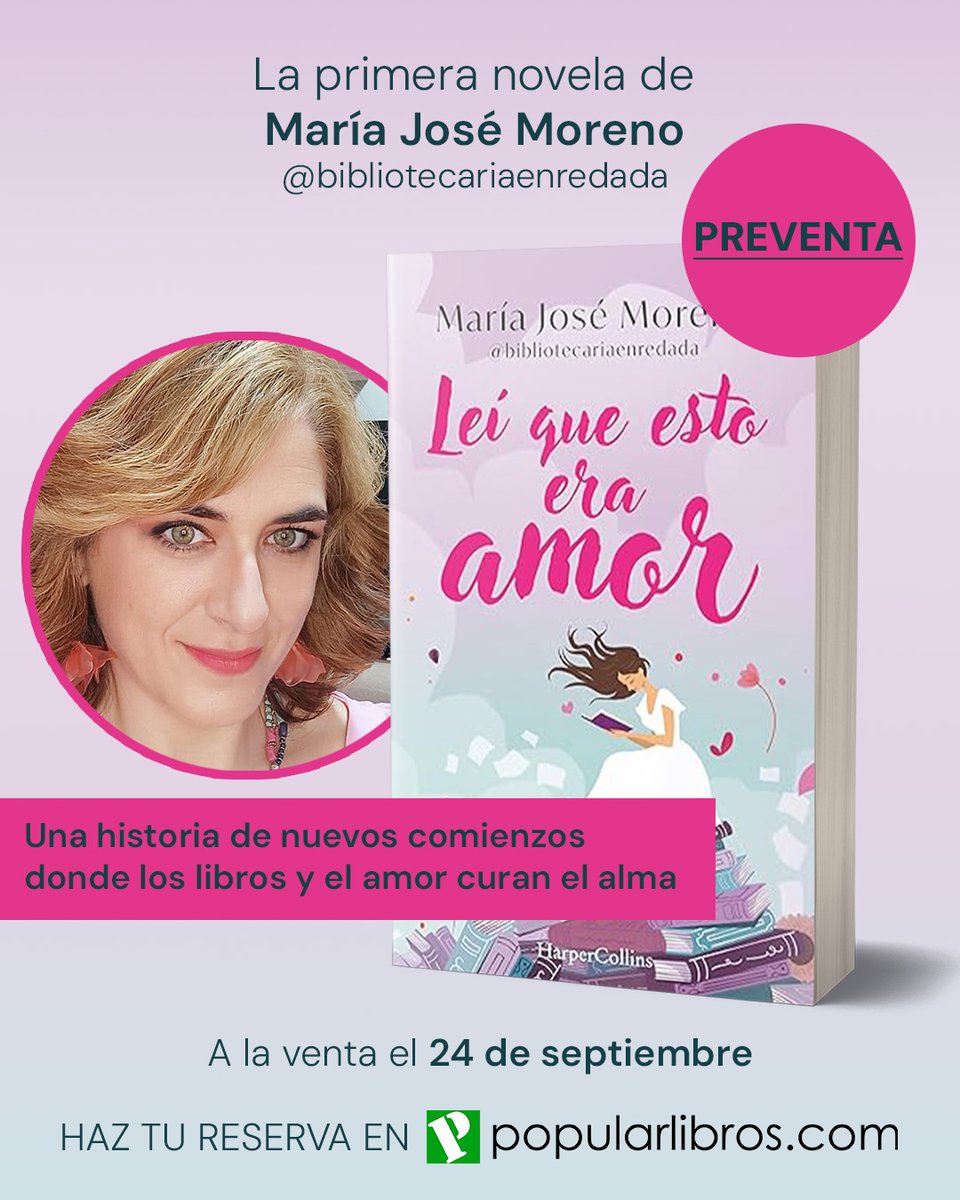 Popular Libros (@popularlibros) on Twitter photo 💫 Ya en preventa 📖 Leí que esto era amor, la primera novela de <a href="/BiblioEnredada/">Bibliotecariaenredada</a> 🌿 Una historia tierna, divertida y llena de segundas oportunidades 💌 Disponible el 24/09 popularlibros.com/libro/lei-que-… <a href="/HarperCollinsIB/">HarperCollins Ibérica 📖</a> 💫 Ya en preventa 📖 Leí que esto era amor, la primera novela de <a href="/BiblioEnredada/">Bibliotecariaenredada</a> 🌿 Una historia tierna, divertida y llena de segundas oportunidades 💌 Disponible el 24/09 popularlibros.com/libro/lei-que-… <a href="/HarperCollinsIB/">HarperCollins Ibérica 📖</a>