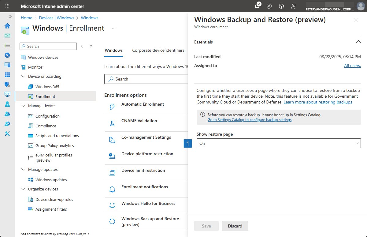 pvanderwoude's tweet image. New blog post: Getting started with Windows Backup for Organizations
petervanderwoude.nl/post/getting-s…
#MSIntune #Intune #EMS #Windows10 #Windows11