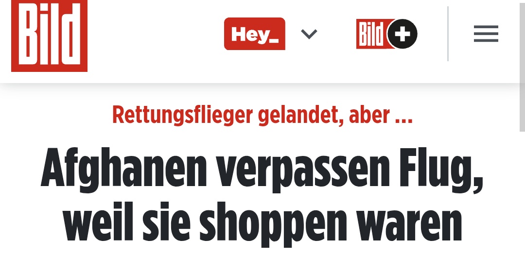 Unfassbar: Ein Paar der von der Regierung Merz eingeflogenen Afghanen verpasst seinen Flug nach Deutschland, weil sie im Duty Free in Istanbul shoppen waren. Sie bekamen einen Ersatzflug von unseren Behörden auf Steuerzahlerkosten. Wann hört dieser Irrsinn jemals auf?