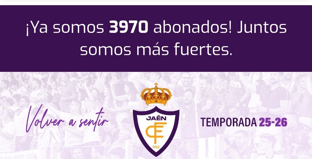 Venga joer,.. antes del primer partido contra el Lorca quiero ver 4.000 abonados....venga vamos, que como ganemos el domingo verás tú...