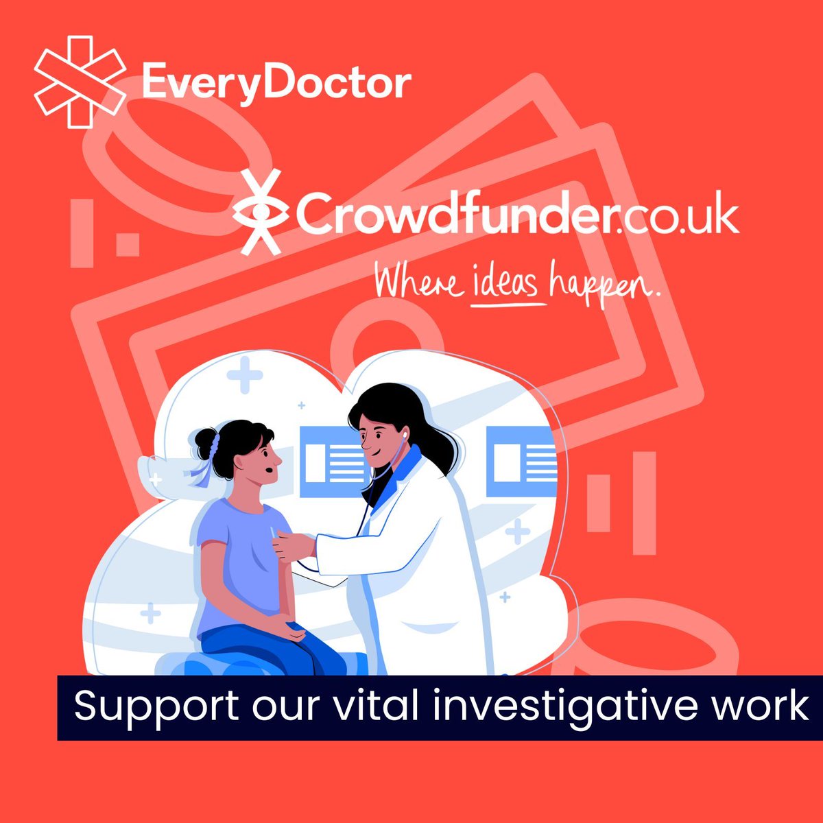EveryDoctor (@everydoctoruk) on Twitter photo EveryDoctor isn’t backed by corporations or politicians. 
Our work is funded by doctors, patients, and allies like you.
Together, we can stop the creep of privatisation — but only if we have the facts.
💙 Support our new Crowdfunder today: crowdfunder.co.uk/p/everydoctor-… EveryDoctor isn’t backed by corporations or politicians. 
Our work is funded by doctors, patients, and allies like you.
Together, we can stop the creep of privatisation — but only if we have the facts.
💙 Support our new Crowdfunder today: crowdfunder.co.uk/p/everydoctor-…