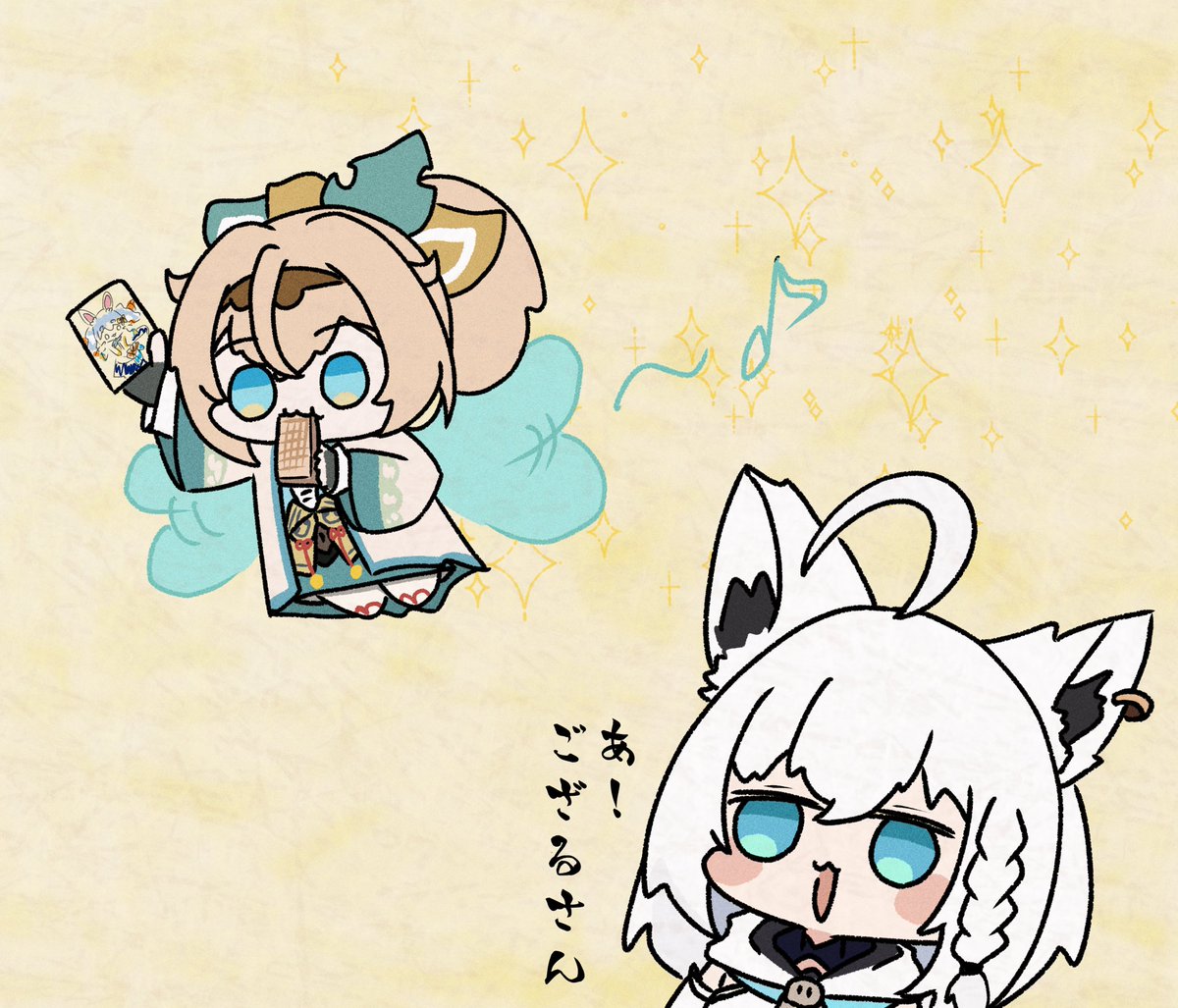 妖k…妖精さんかわいいね🧚
#絵フブキ
#いろはにも絵を