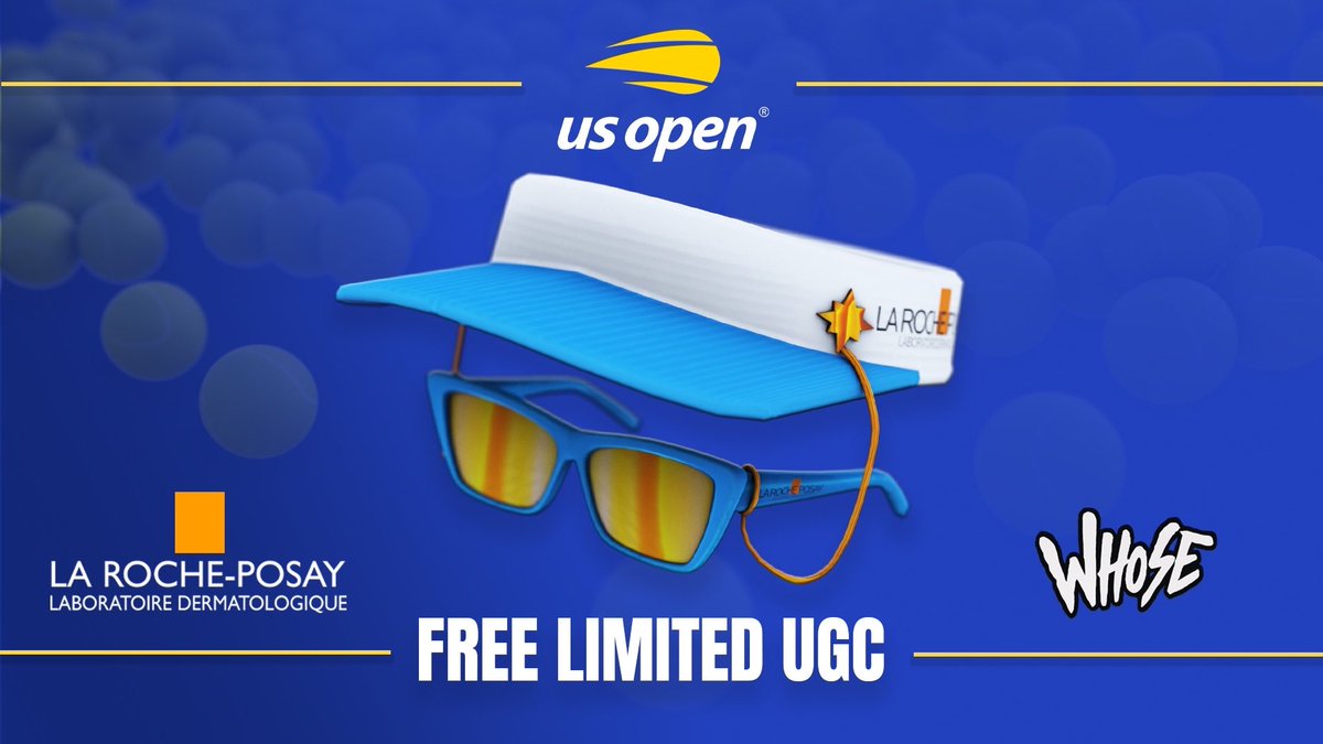 I created this sunny sunglasses + visor combo accessory for the <a href="/usopen/">US Open Tennis</a> and <a href="/LaRochePosayUSA/">La Roche-Posay USA</a> that was an reward in the US Open: Champions of the Court experience on Roblox!

let me know if you were one of the lucky ones who got it 👀