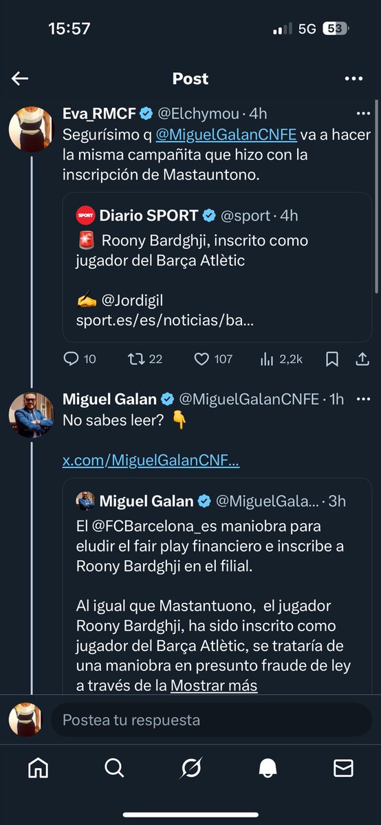 Elchymou's tweet image. Historia triste 
Cuando le dejas en evidencia , @MiguelGalanCNFE se enfada y no respira 😭😭
