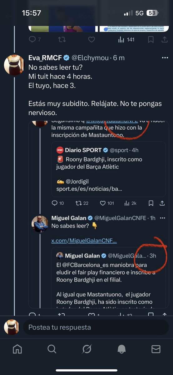 Elchymou's tweet image. Historia triste 
Cuando le dejas en evidencia , @MiguelGalanCNFE se enfada y no respira 😭😭