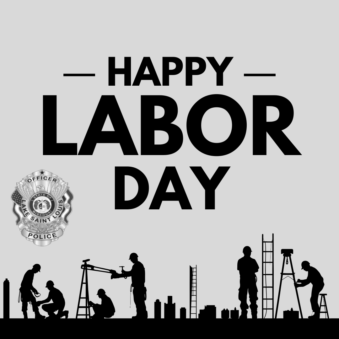 LakeStLouisPD's tweet photo. 🚔✨ Happy Labor Day! While you’re enjoying BBQs and lake vibes, remember our first responder heroes are always on duty! 🍔🌊 Here’s to those who work tirelessly to keep us safe. So let’s raise a toast (or a hot dog) all first responders! #LaborDay #BlueBridge 🥳💙 https://t.co/qPrY83wprL