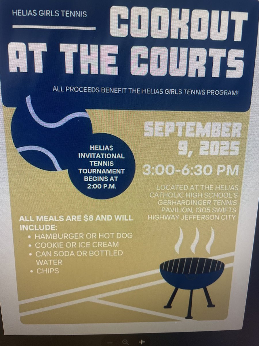 Come out support Helias Girls tennis 🎾