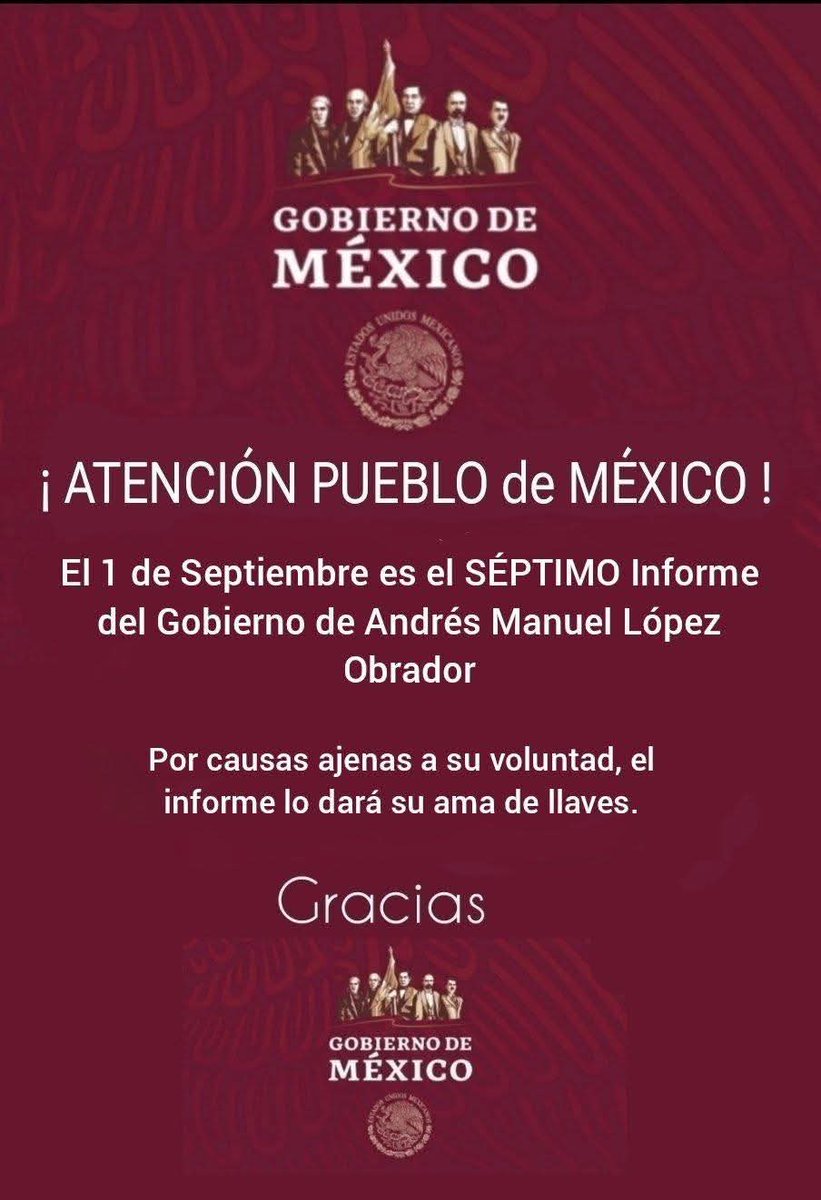 Así las cosas con la Presirvienta.