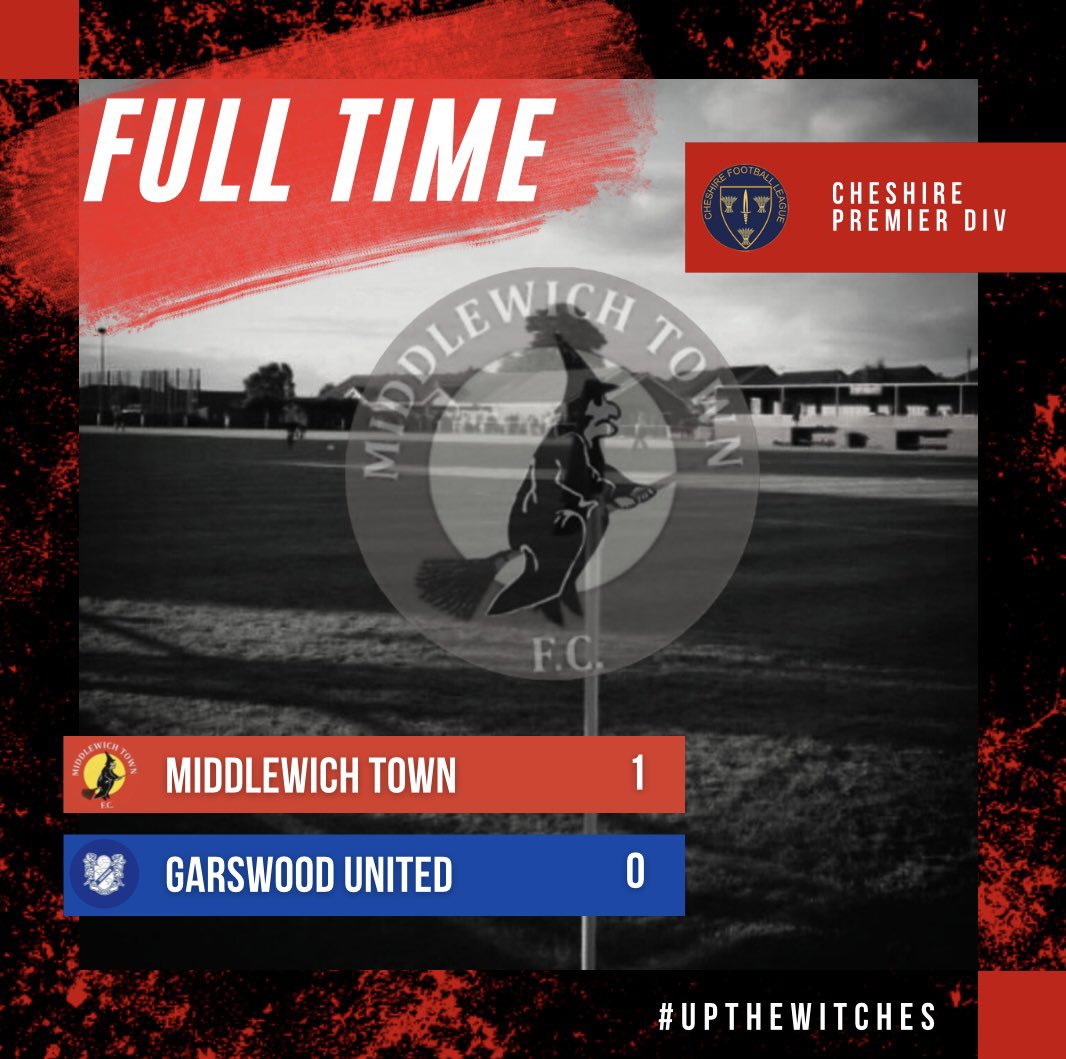 This weekend’s result…

Important three points and a hard fought win in a tightly contested game.

Zach Billinge⚽️

MOM: Ben Brown

Back to work in training this week and then onto the Cheshire Cup this weekend.

🔴⚫️

#upthewitches🧙🏻‍♀️