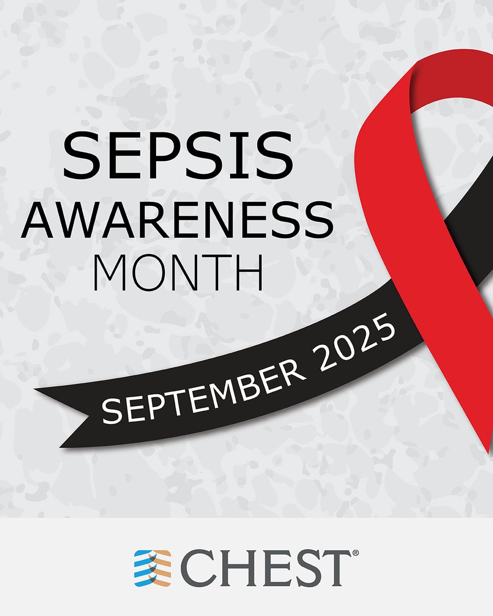 September is #SepsisAwarenessMonth.
Explore the new CHEST #Sepsis Topic Collection—a collection of resources designed to help guide and inform the care clinicians deliver to patients with sepsis. Discover notable updates, the latest research, and news: hubs.la/Q03Gh62Q0