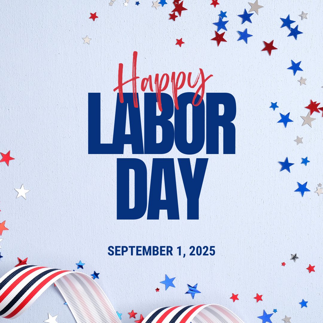 🎉🙏🏽 Today is a day to honor and appreciate the hard work, dedication, and contributions of workers everywhere! Enjoy this well-deserved day of rest and recognition!

#LaborDay2025