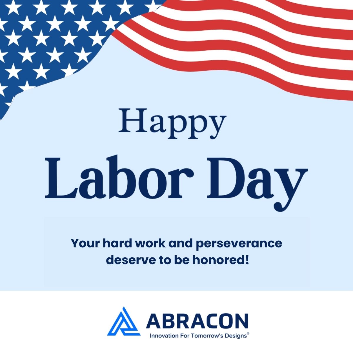 Abracon wishes you a Happy Labor Day!

Today we celebrate the resilience, passion, and contributions of workers everywhere. 👏💼

#Abracon