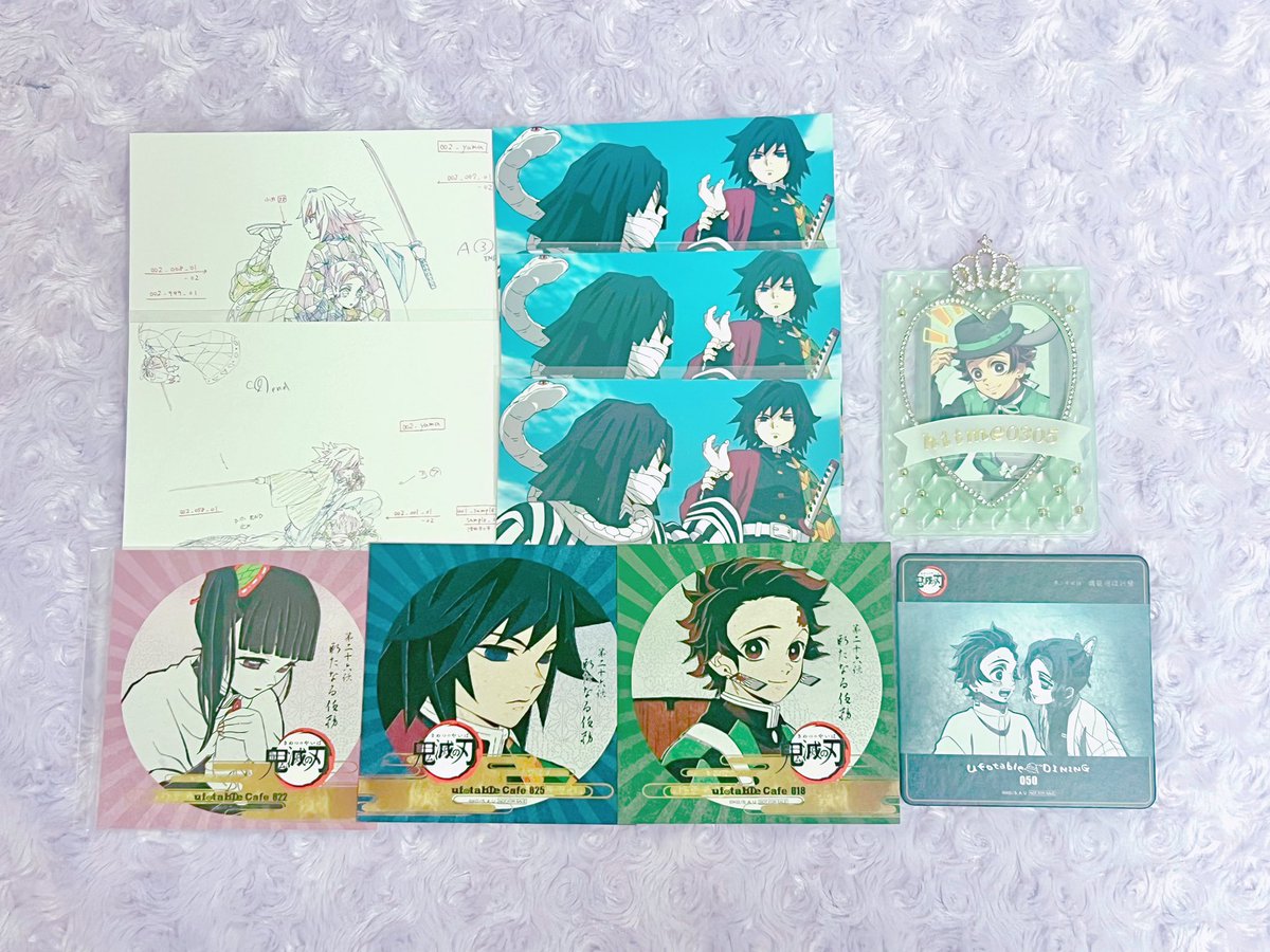 【譲渡】鬼滅の刃 ufotable cafe ufotableDINING ダイニング 立志編 コースター ポストカード 
譲:●義勇.義勇＆しのぶ.義勇＆伊黒.○カナヲ.○炭治郎.★炭治郎＆しのぶ
求:★¥300/●¥250/○ ¥150/無印 ¥100
お取り引きは都内または埼玉での手渡しのみとなります。
初回お取り引きプロカ必読