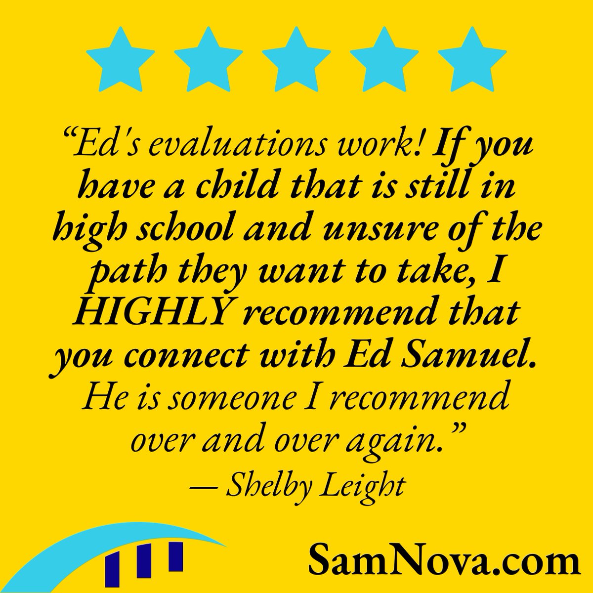 We love to empower everyone including highschool students. SamNova, Inc. and team uses a tool called Career Direct - Living By Design that has helped countless students find their career direction. If you have a teen or know someone who does in high school and they are not sure