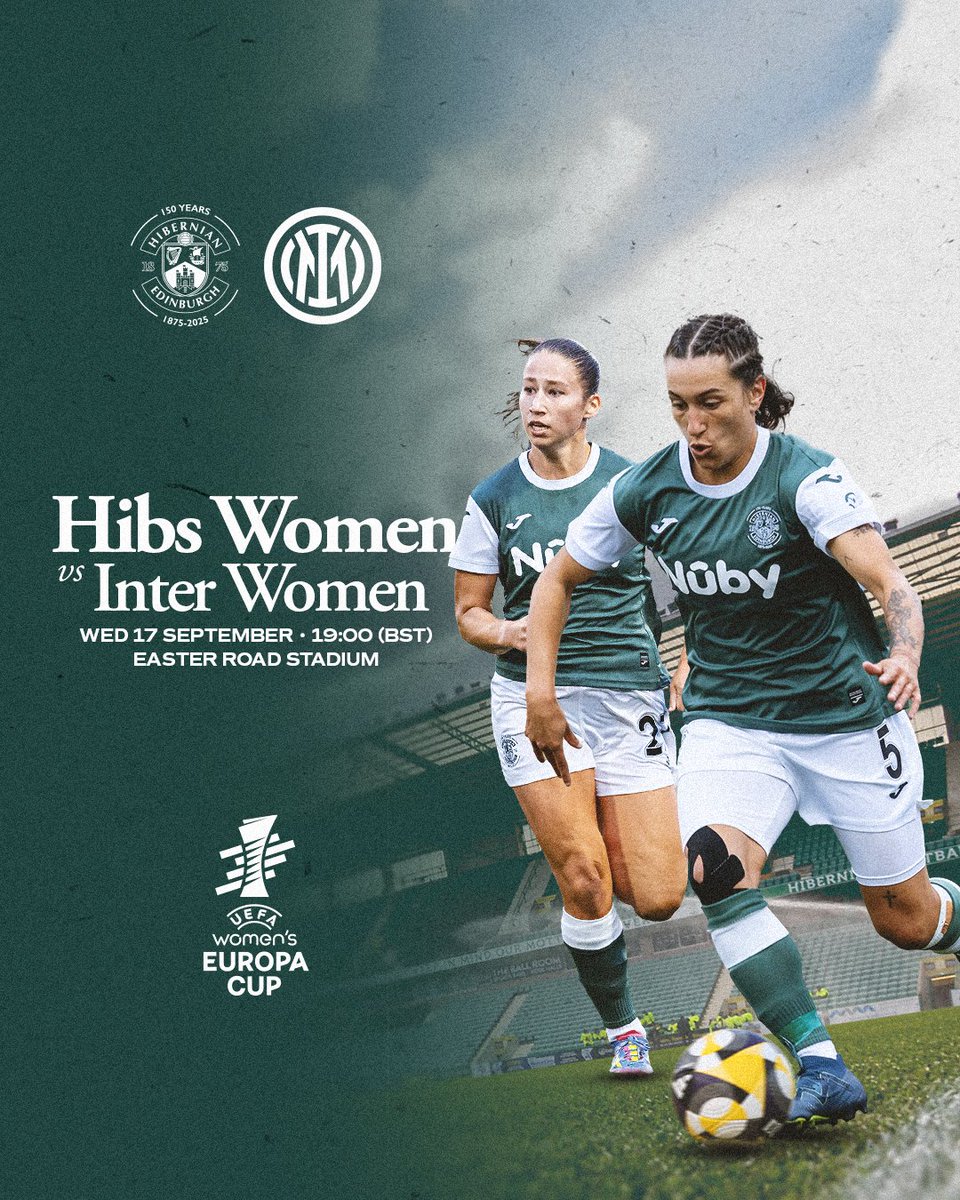 𝐖𝐨𝐦𝐞𝐧'𝐬 𝐄𝐮𝐫𝐨𝐩𝐞𝐚𝐧 𝐅𝐨𝐨𝐭𝐛𝐚𝐥𝐥 𝐚𝐭 𝐄𝐚𝐬𝐭𝐞𝐫 𝐑𝐨𝐚𝐝 🤩 

We can now confirm dates and kick-off times for our upcoming UEFA Women's Europa Cup first qualifying round ties against FC Internazionale Milano 🇮🇹