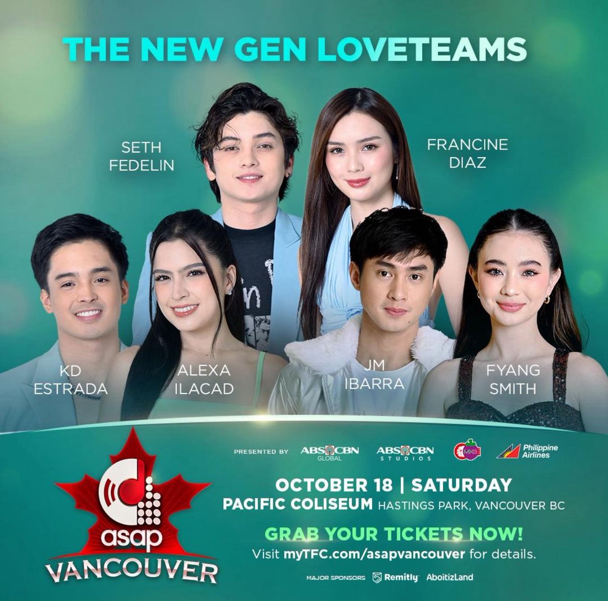 [VANCOUVER]

Catch KD Estrada and Alexa Ilacad as part of the New Gen Loveteams in #ASAPVancouver on October 18, Saturday in Pacific Coliseum

Order your tickets now! 

#KDEstrada