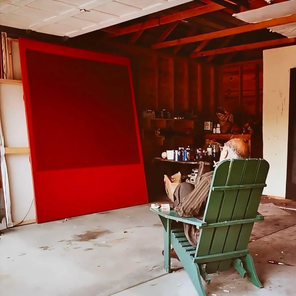 Mark Rothko in his studio (1964) by Hans Namuth

'I am not an abstractionist… I am not interested in the relationship of color or form or anything else… I’m interested only in expressing basic human emotions — tragedy, ecstasy, doom and so on'

—Mark Rothko, quoted in