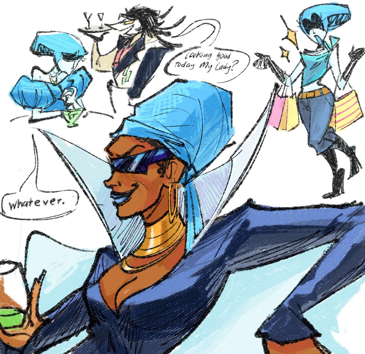 Queen doodle before I go to sleep