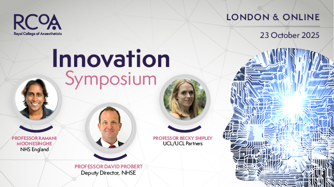 Innovation Symposium will bring together clinicians, NHS leaders &amp; industry pioneers to tackle the main challenges facing anaesthesia and healthcare today.

Check out our dynamic mix of experts, who'll be taking the stage🗣️

Book👉rcoa.ac.uk/events/innovat…