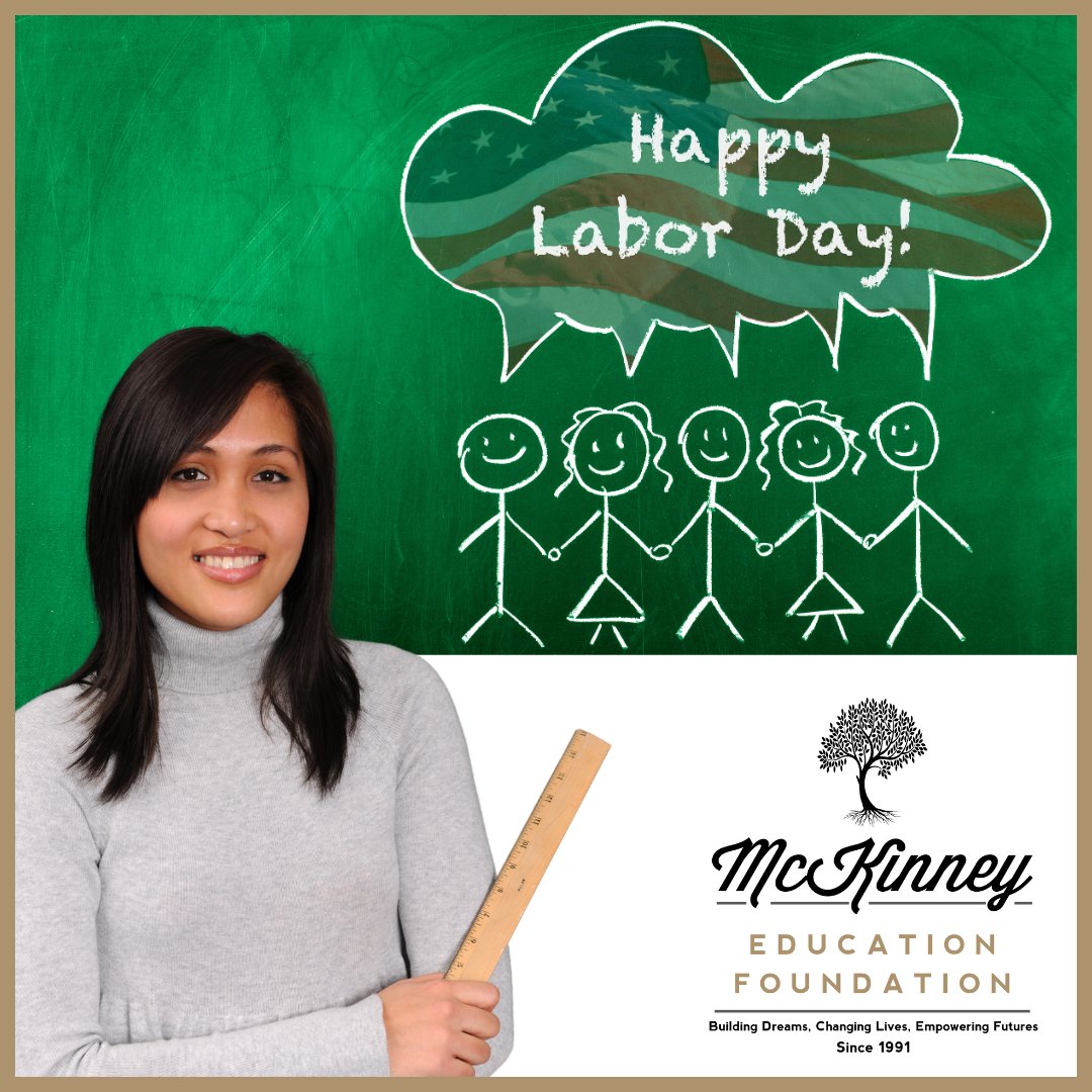This #LaborDay, we honor educators, parents, and workers who make our learning community possible every day. At McKinney Education Foundation, we believe education and opportunity go hand in hand—and we’re proud to stand with those building brighter futures. 💼📚 #EducationForAll