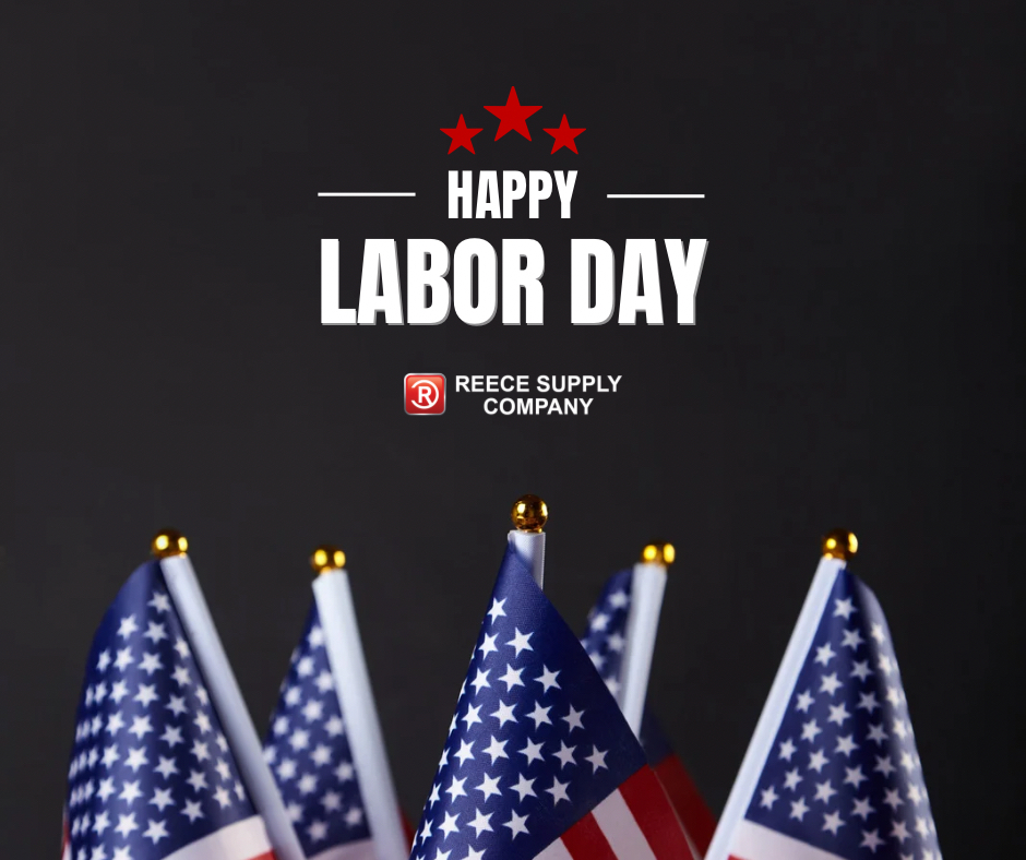 Happy Labor Day! 🇺🇸 We’re taking today to celebrate the hardworking people who keep our communities moving forward. Just a reminder: all Reece Supply locations are closed today and will reopen tomorrow. Enjoy the holiday! 🎉