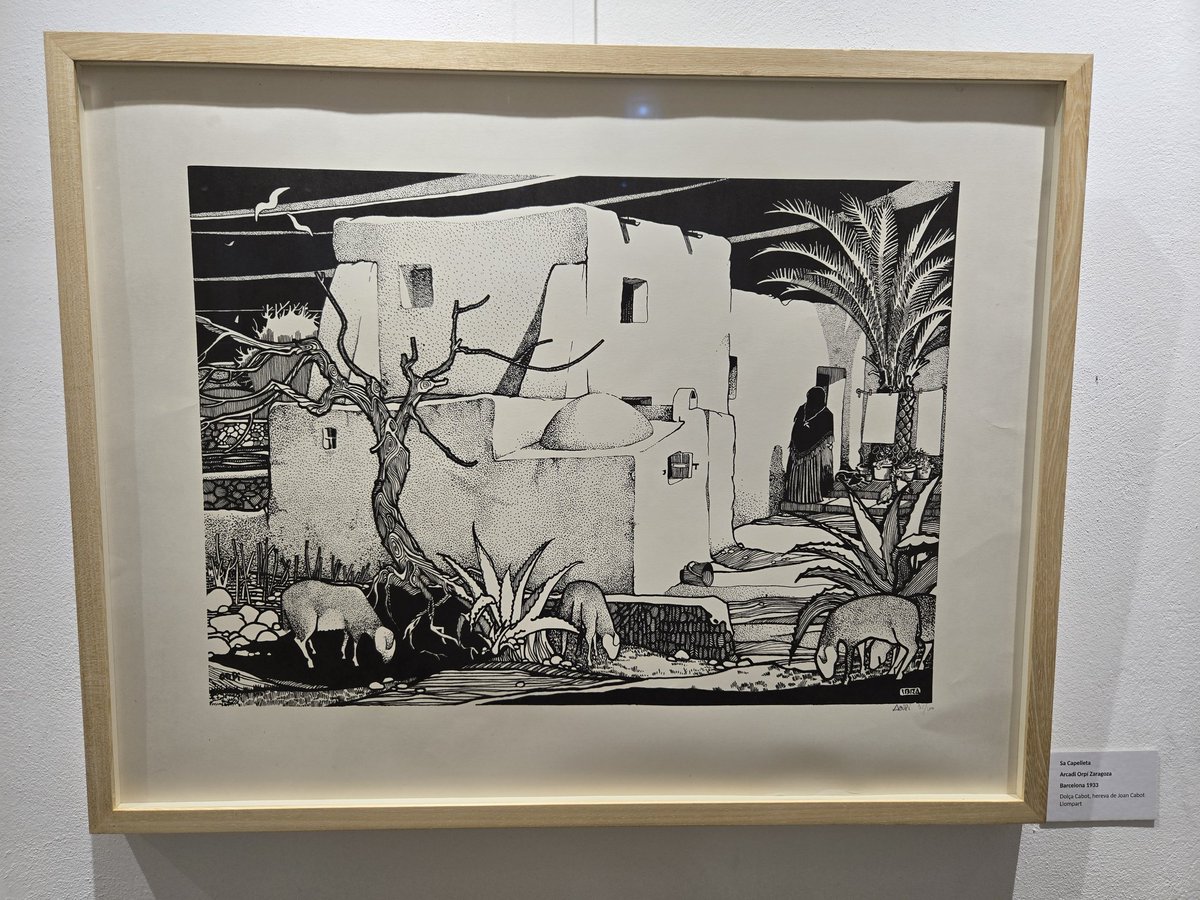 FundCarloandres's tweet image. L'obra d'avui a "L'illa dels pintors" a la sala del Refectori de l'@ajeivissa en horari d 9 a 14 hores. "Sa Capelleta" de #Orpí
@BibliotecaEivis @eivissacultura1 @TrigueroIbiza
@FannyTurRiera @sararamnrosell @Consell_Eivissa
@Qomomolo @CarmenDA_