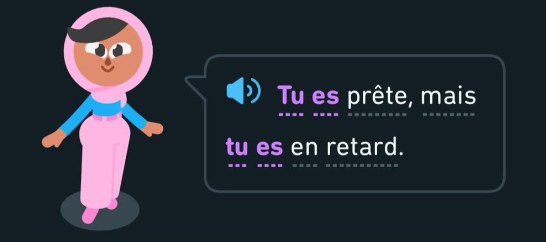 roaringpika's tweet image. I gave up when it told me tu es en retard