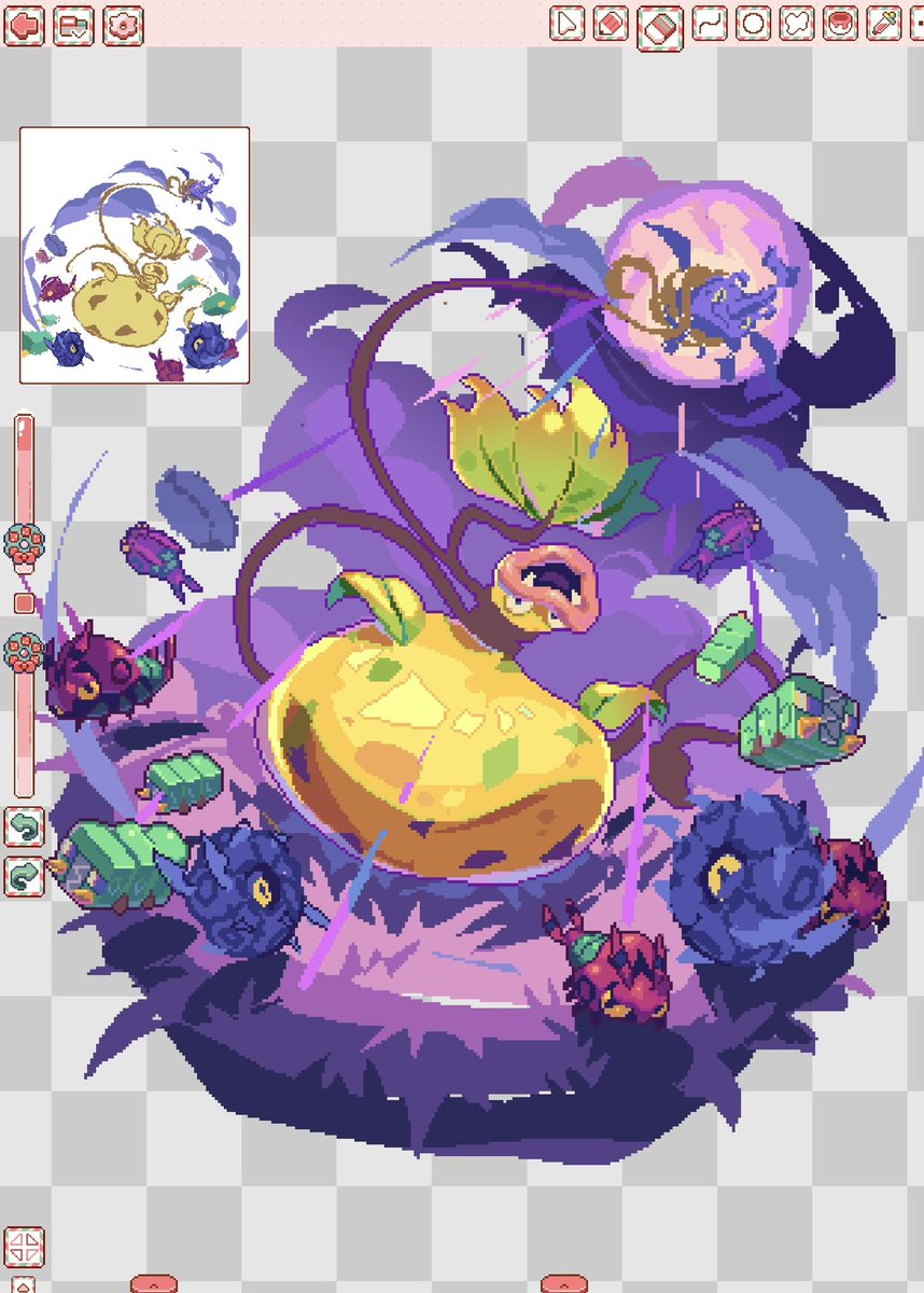 Mil_zery's tweet image. The program I’m using / my artworks 🎨 #pixelart