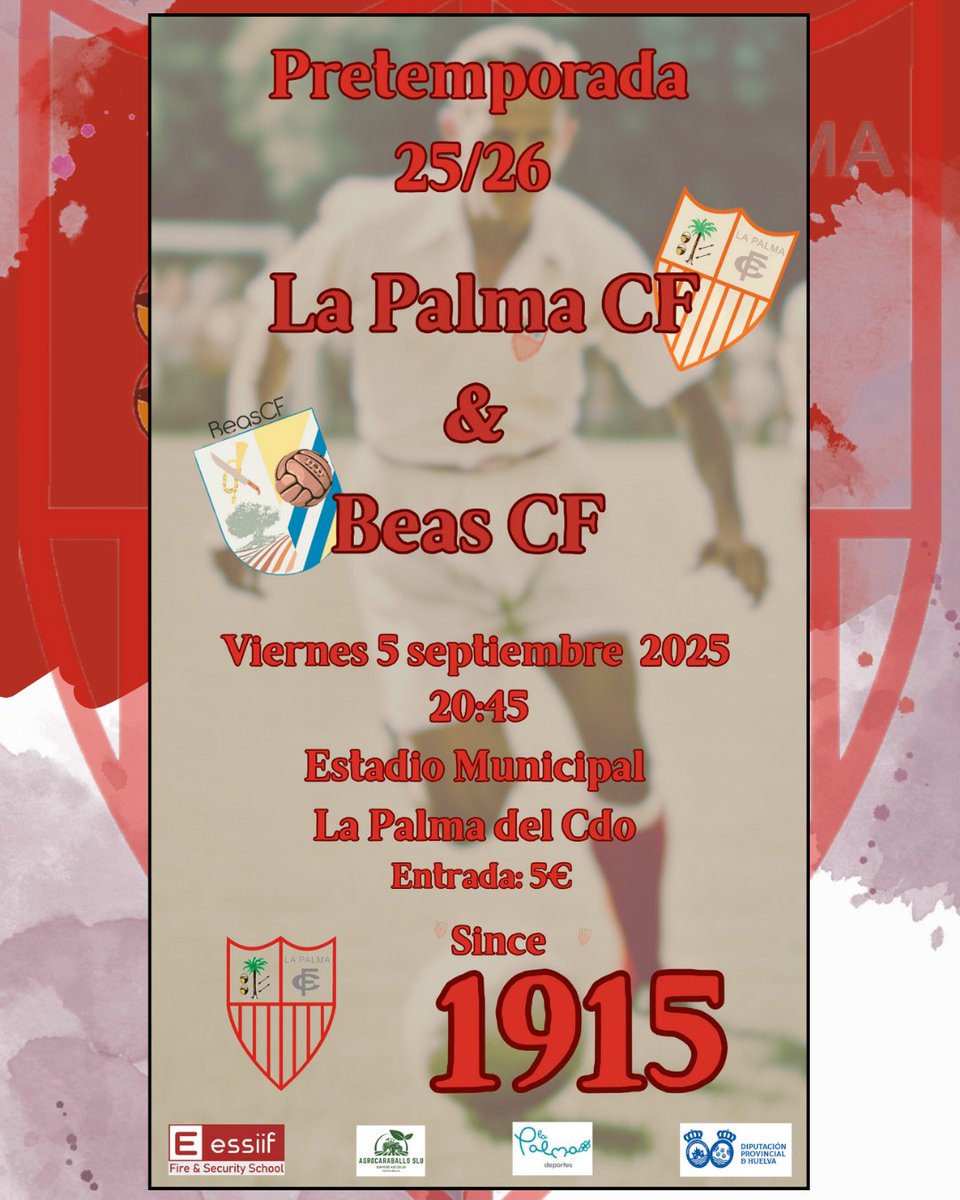 ¡Último partido de la pretemporada! 😎
Otro test 🔥 para llegar a tope y seguir afinando nuestro equipo de lujo para lo que se viene ⚽️⚪🔴💪.

#LaPalmaCF
#OrgulloPalmerino ❤️ #PasiónPorElFútbol